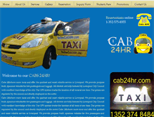 Tablet Screenshot of cab24hr.com